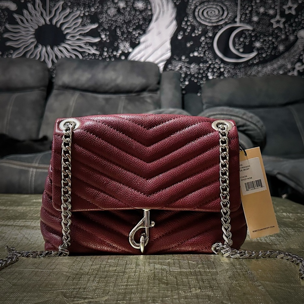 Rebecca Minkoff Bags dark red leather crossbody purse shoulder bag new with tags - Picture 10 of 16